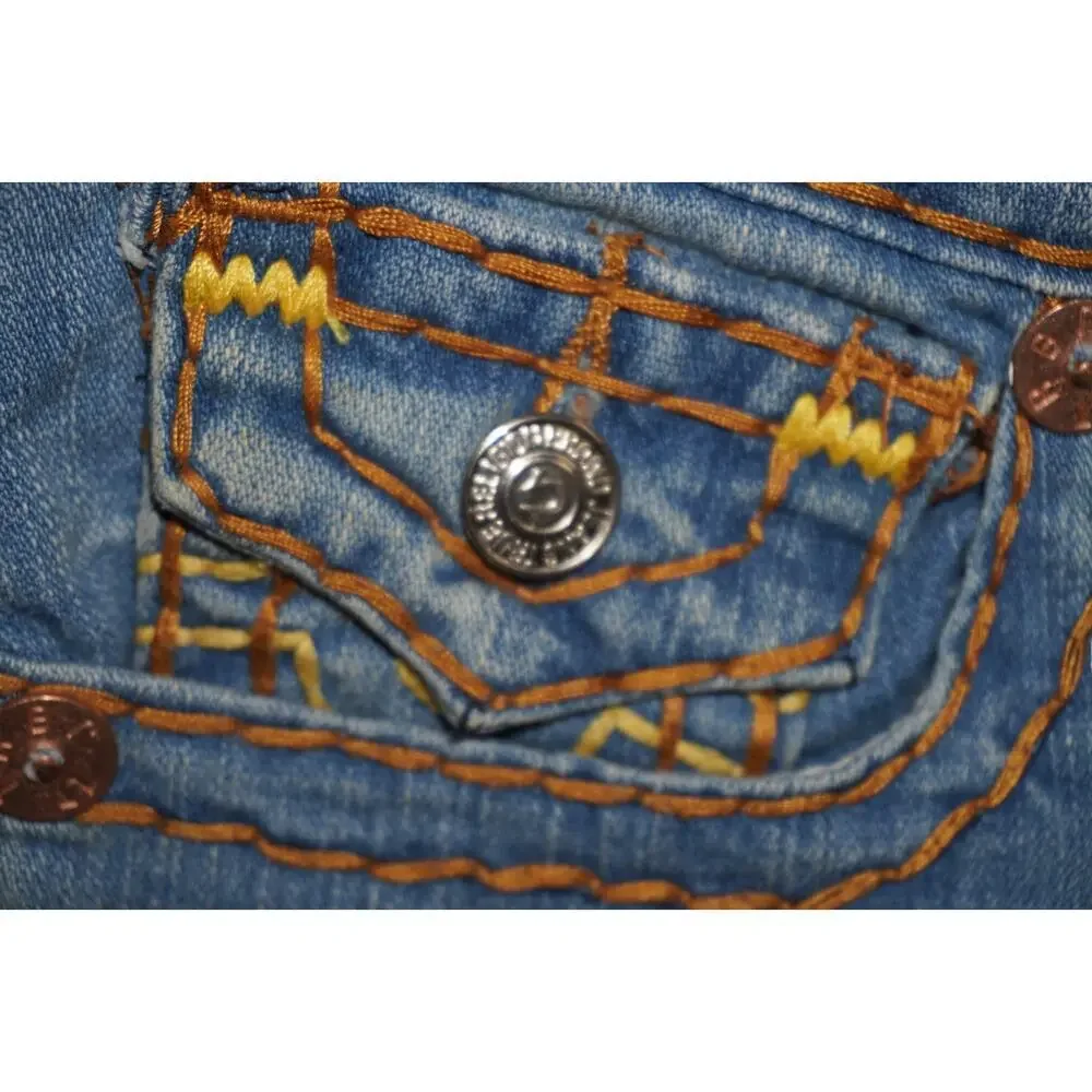 True Religion Billy Super T Jeans Men’s Size 38 Straight Leg Flap Pockets